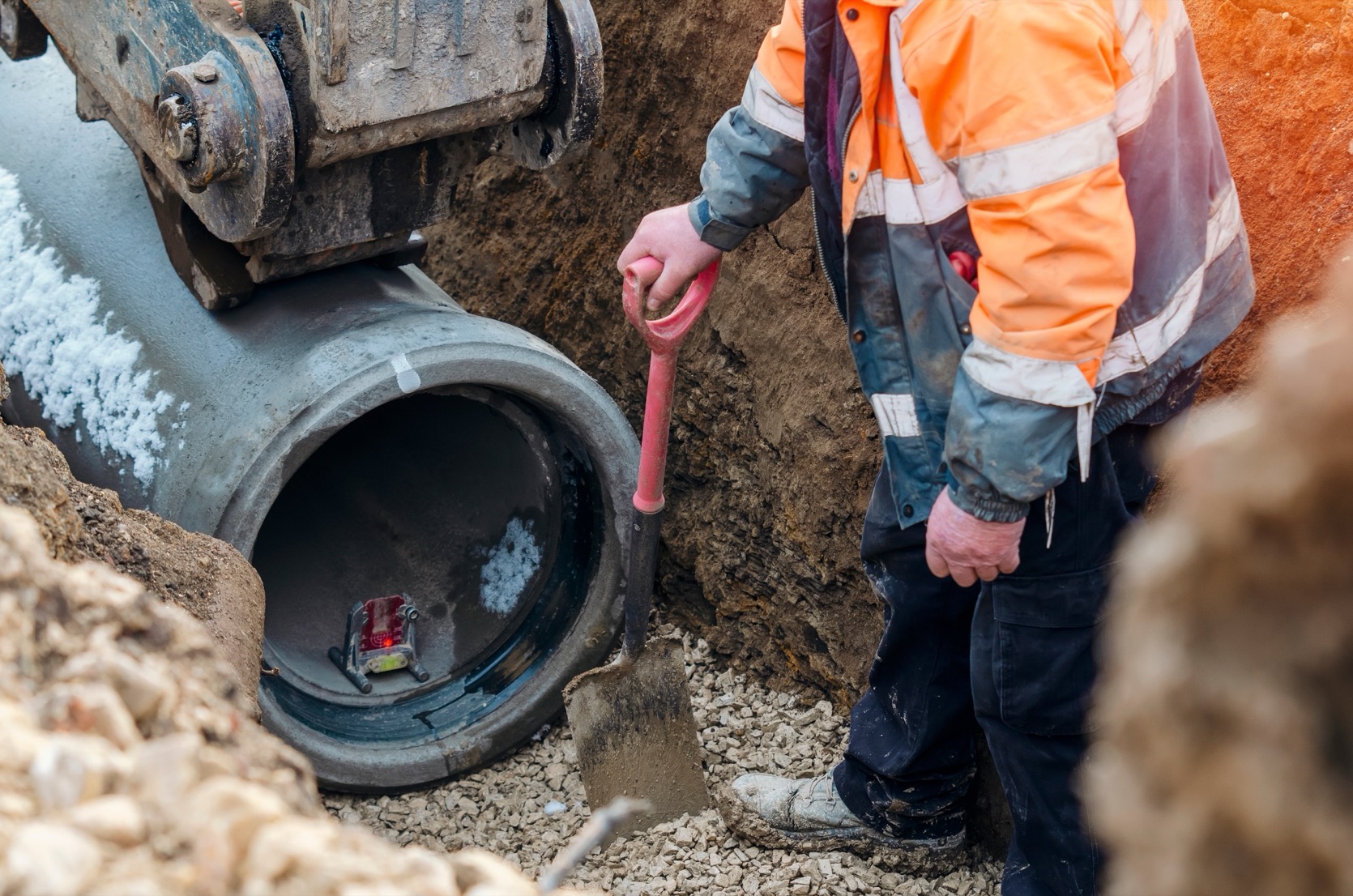 Septic system serviced